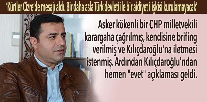 Demirtaş: 'Kılıçdaroğlu, Genelkurmay'dan dokunulmazlık brifingi aldı'